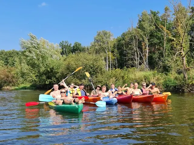 Spływy kajakowe Pilicą ognisko